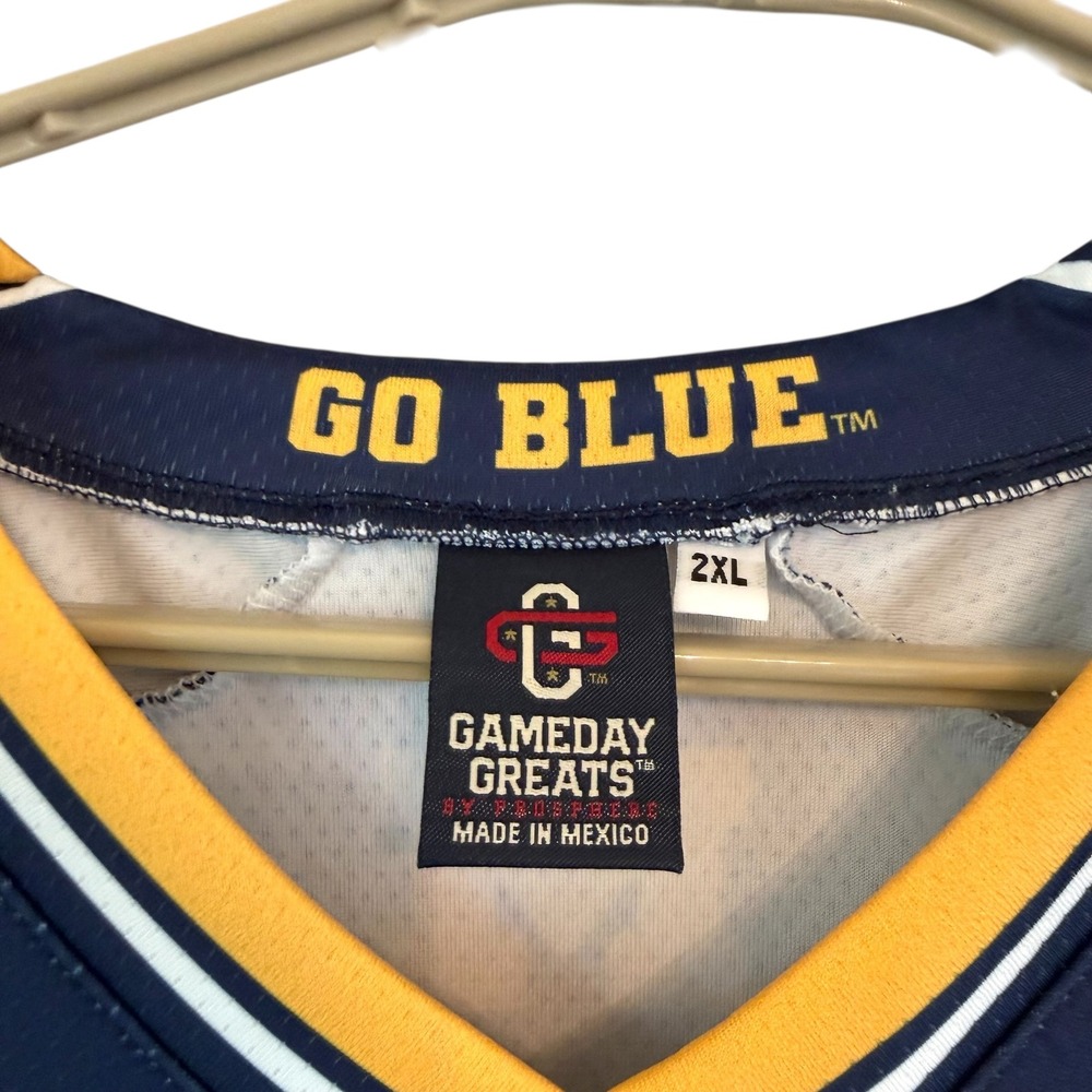 Michigan Wolverines 1 Icon Gameday Greats Football Jersey Navy Blue Men 2XL NEW - Picture 3 of 14